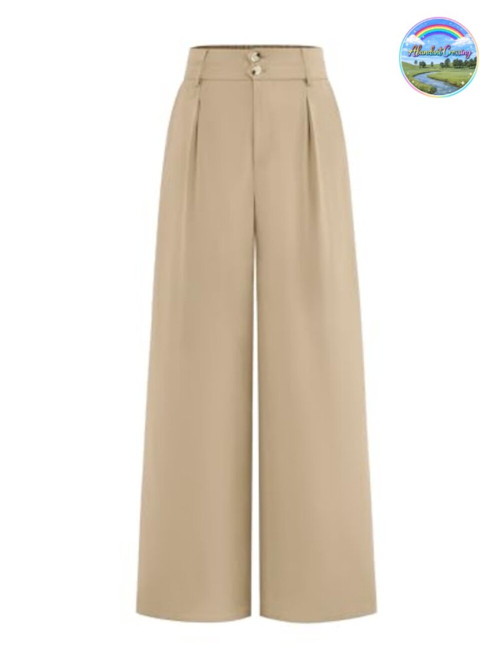 Wide Leg High Waisted Pleated Dress Pants Business Casual Work Trousers
